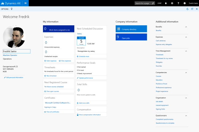 Microsoft dynamics 365 time and attendance