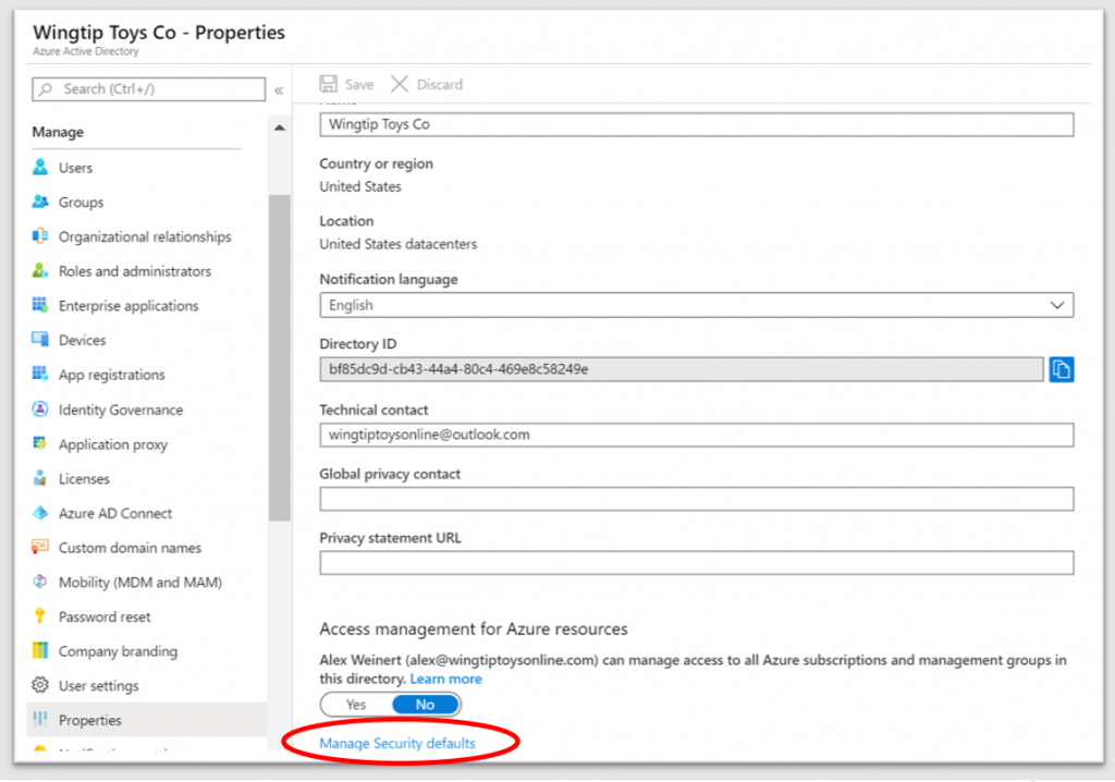 Default Security Layers