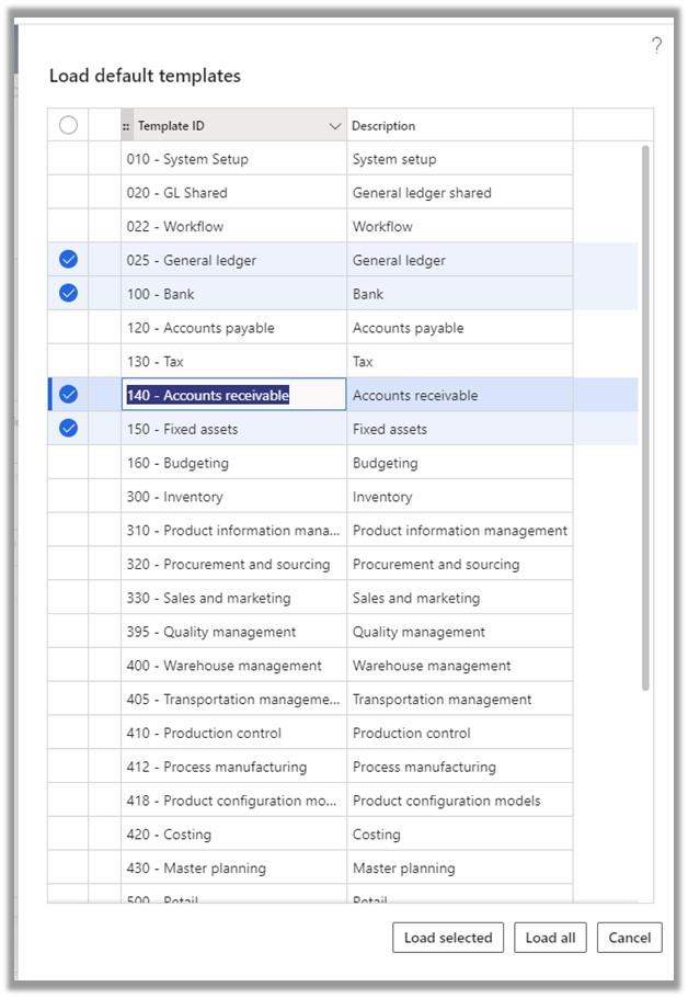 Load Default Templates
