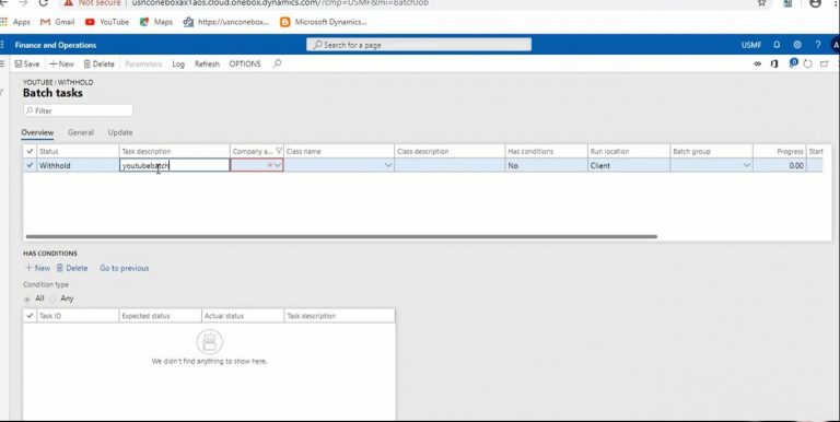 Add a batch task description.