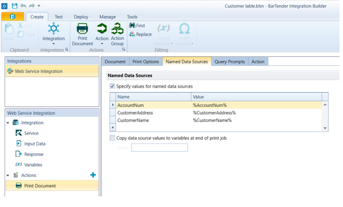 BarTender Integration Builder