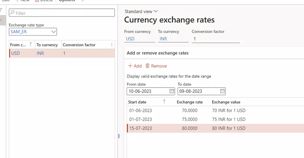 Currency Exchange Rates