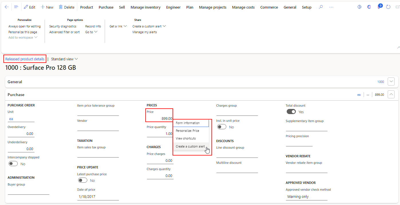 Dynamics 365 Finance