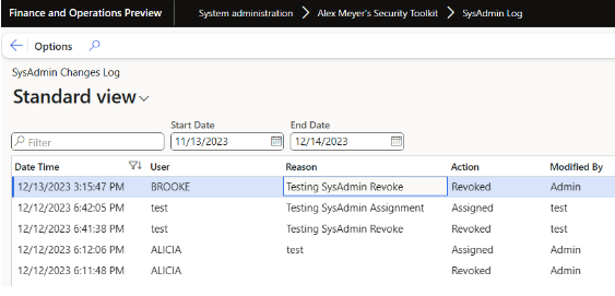 SysAdmin Log Report