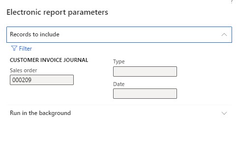 Electronic-Report-Parameters