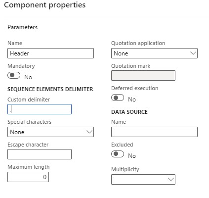 Component Properties
