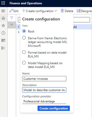 Create Configuration