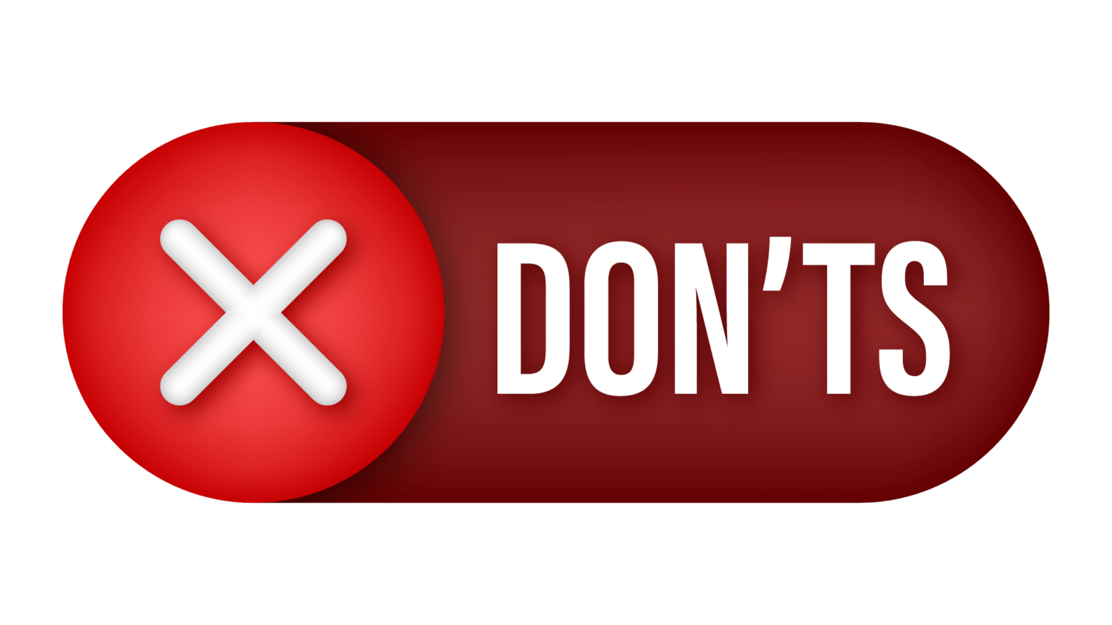 don'ts