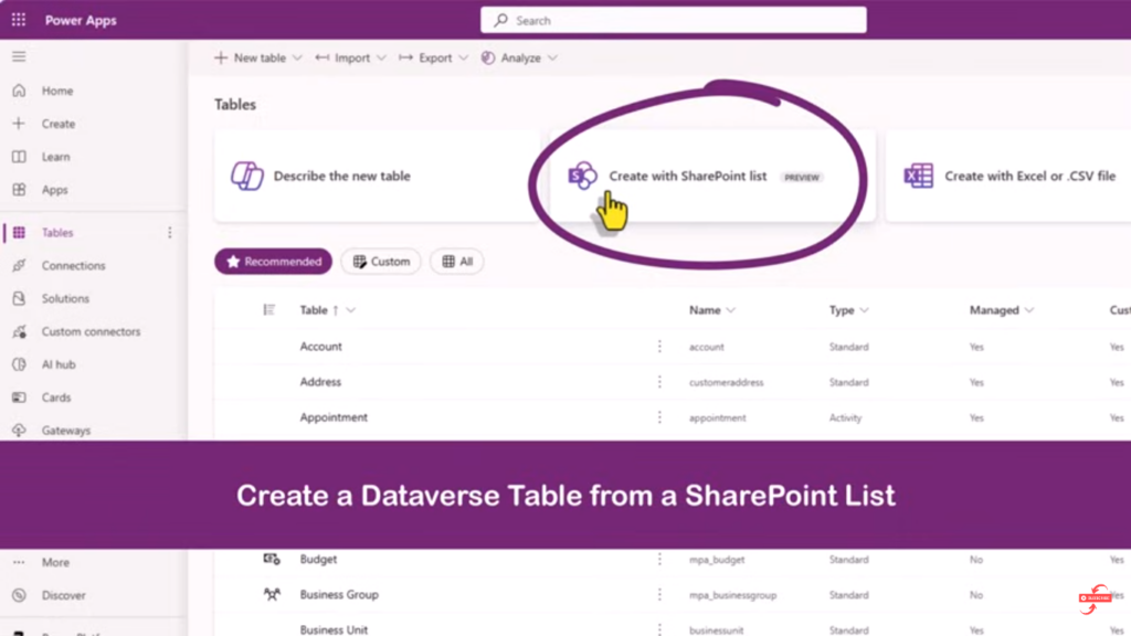 Dataverse-Table