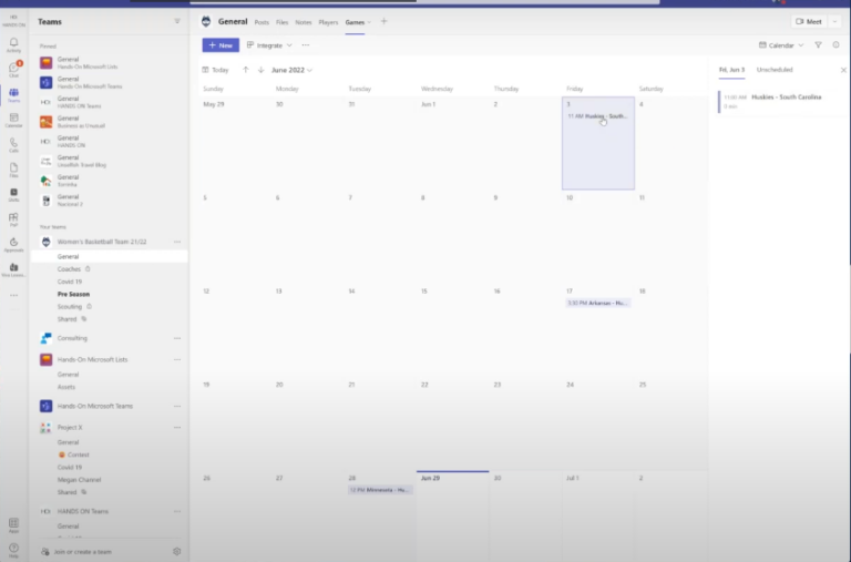 Integration of lists in Microsoft Teams 3