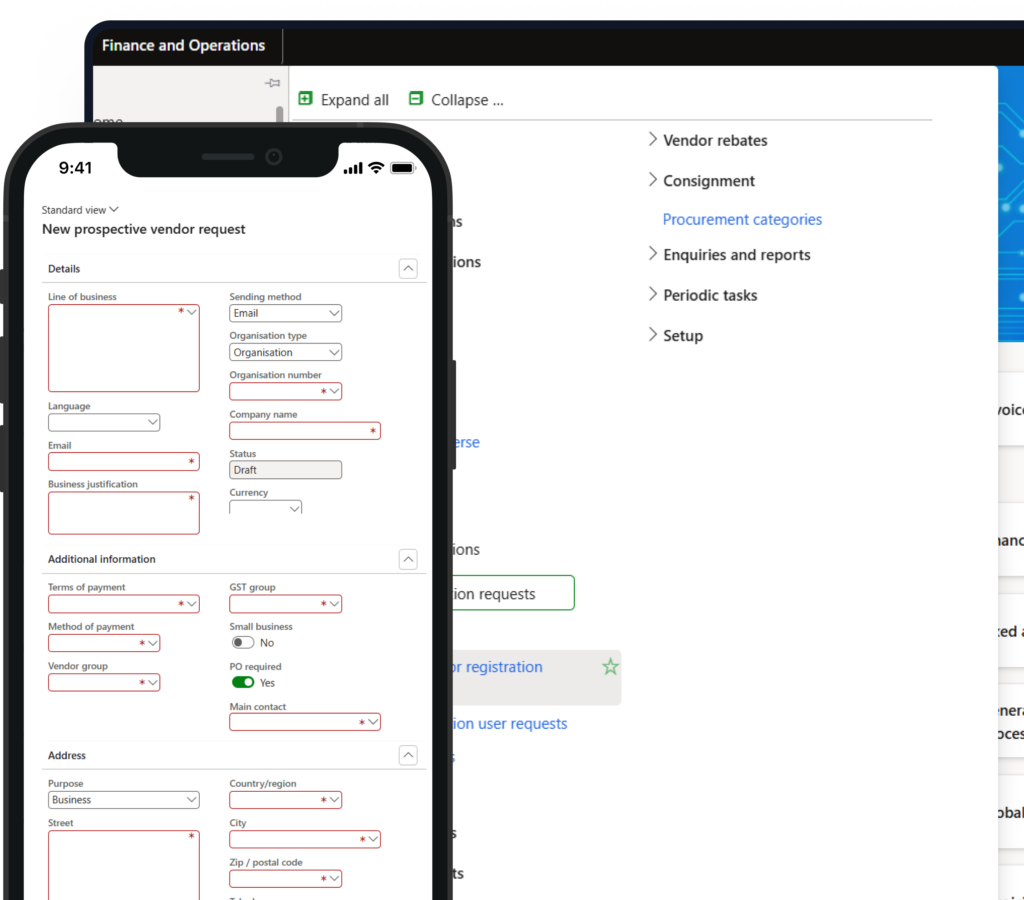 Vendor Onboarding Main