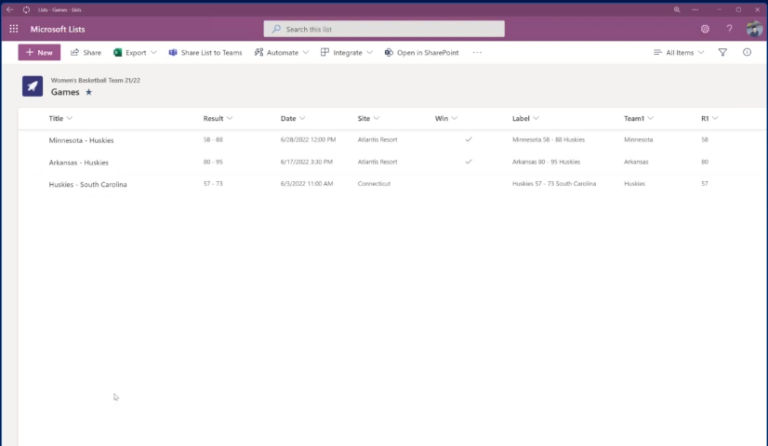 Microsoft Lists