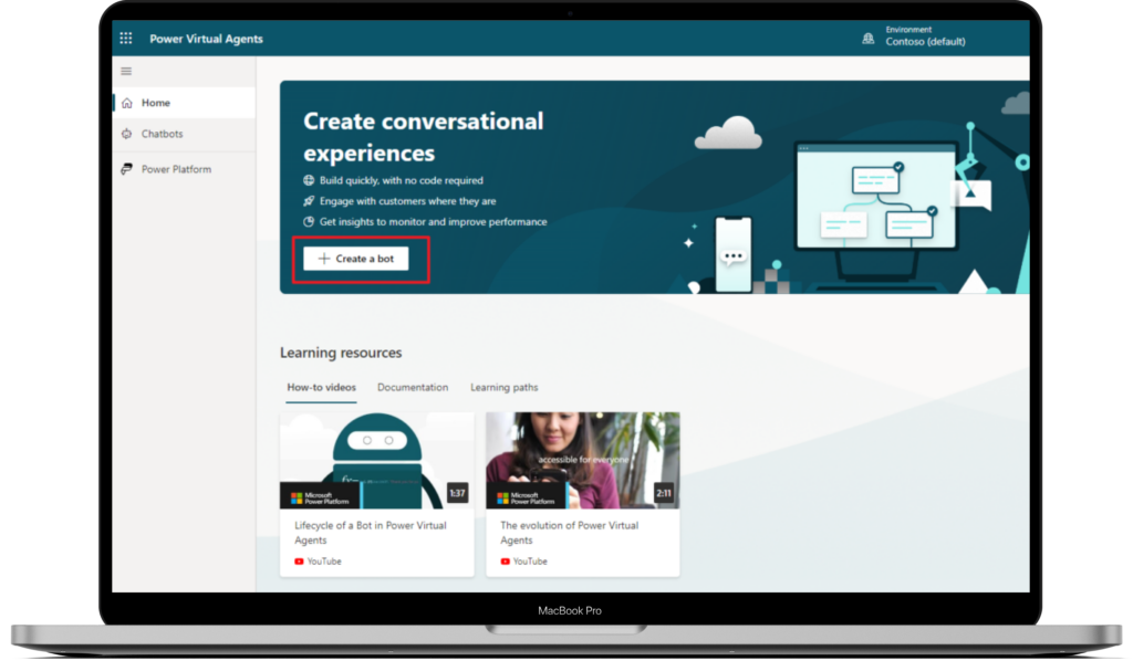 Microsoft Power Virtual Agents Main