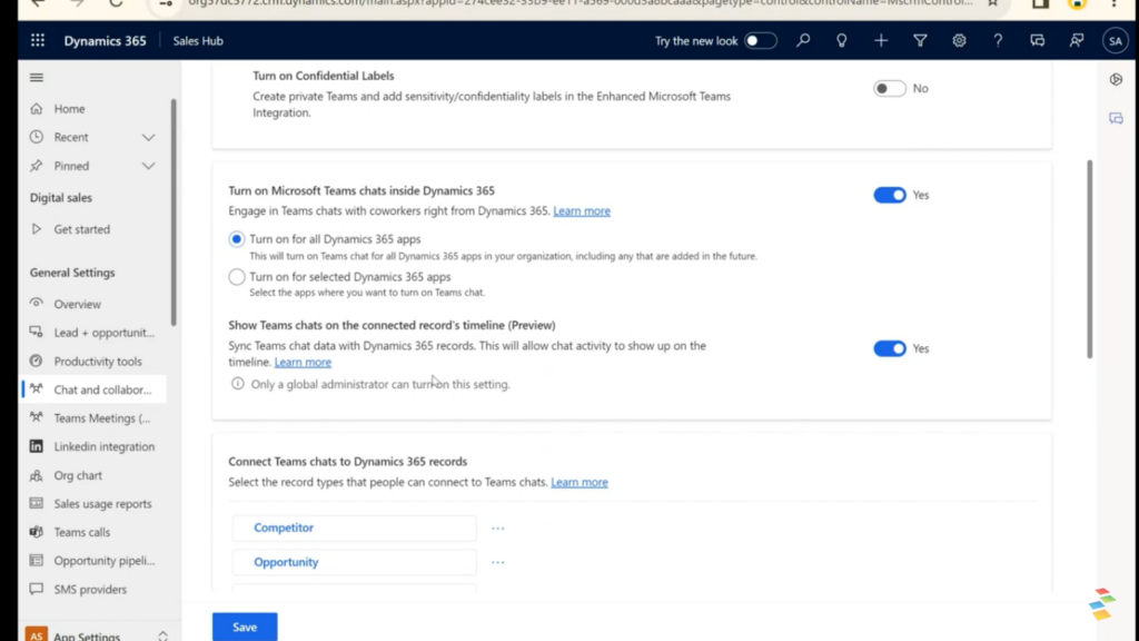 Viewing Chats in the Timeline