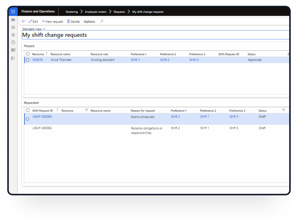 Customise multiple shifts template with DHRP rostering solution