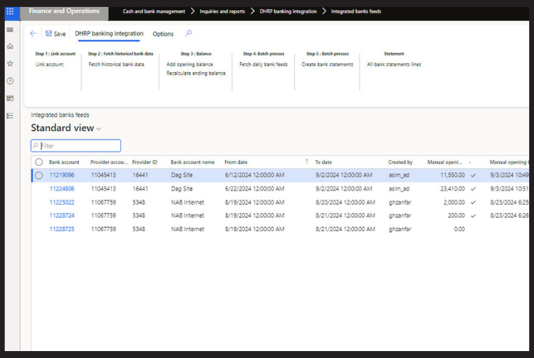 Dynamics 365 Banking Connector