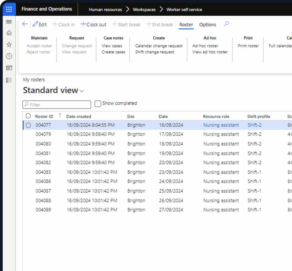 Dynamics 365 Rostering Add-ons