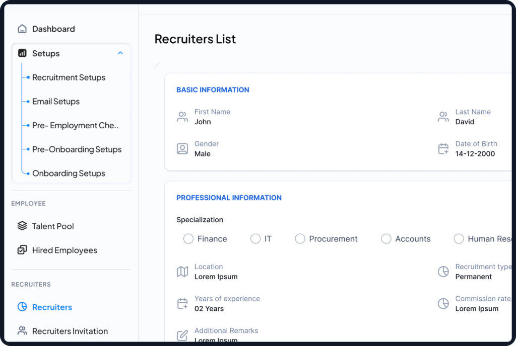 Recruitment Portal 1