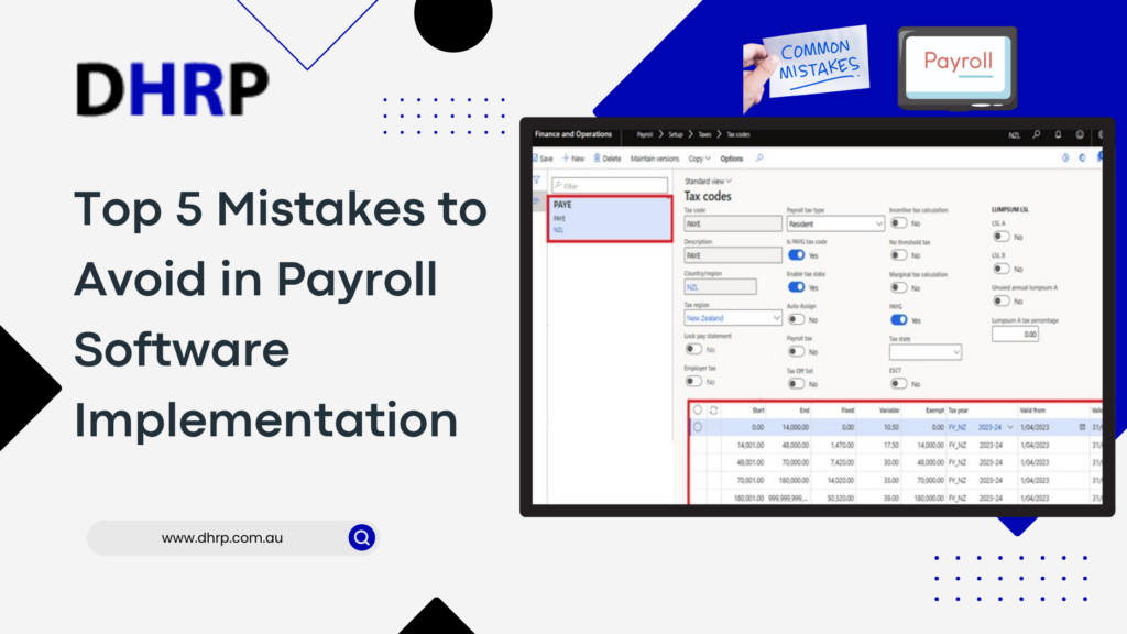 Payroll Software Implementation