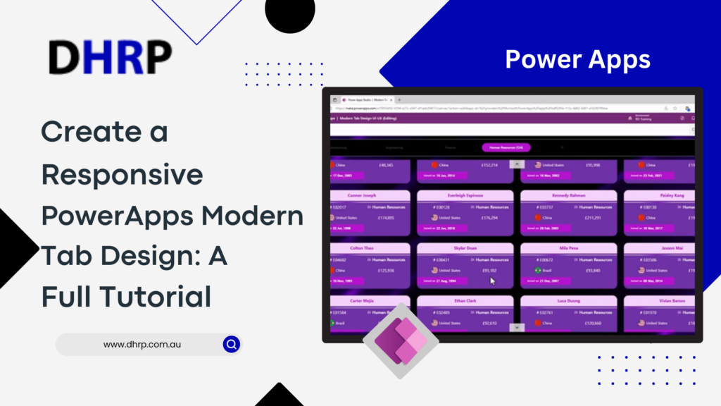 PowerApps Modern Tab Design