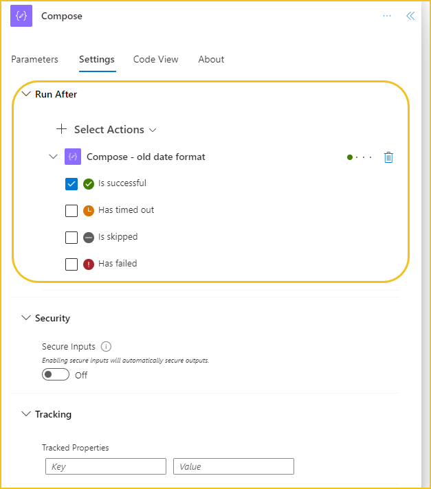 Run After Settings & Color Indicators